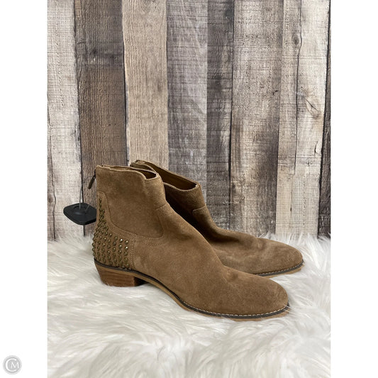 Boots Ankle Heels By Marc Fisher In Brown, Size: 8