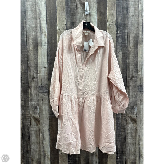 Dress Casual Midi By H&m In Pink, Size: Xxl