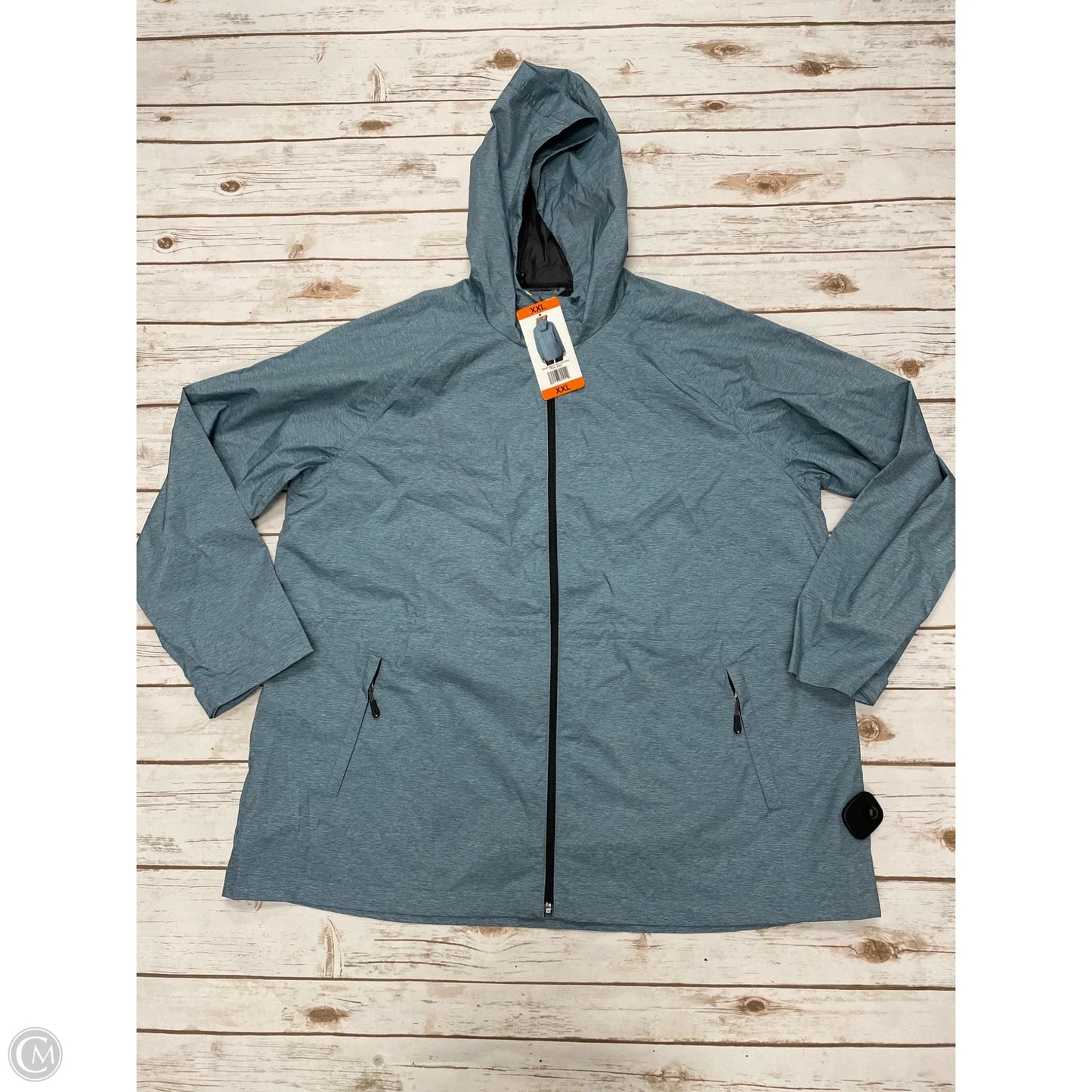 Jacket Windbreaker By 32 Degrees In Blue, Size: Xxl