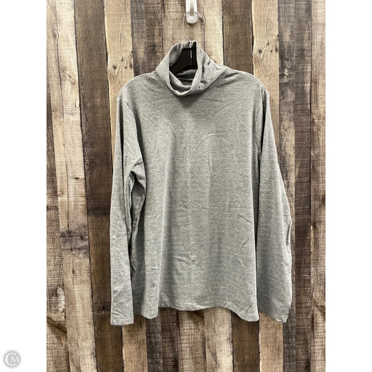 Top Long Sleeve By Time And Tru In Grey, Size: Xxl