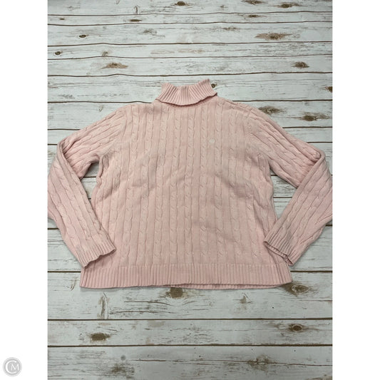 Sweater By Chaps In Pink, Size: Xl