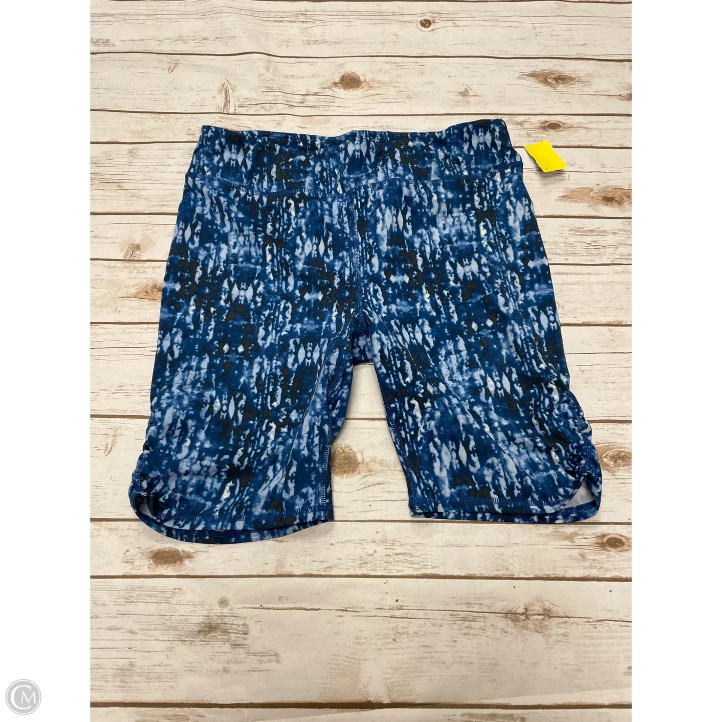 Athletic Shorts By Gaiam In Tie Dye Print, Size: 1x