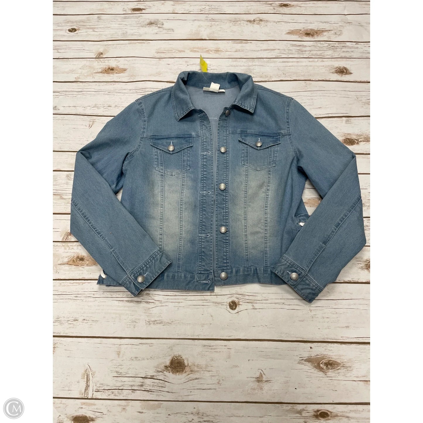 Jacket Denim By Skyes The Limit In Blue Denim, Size: M