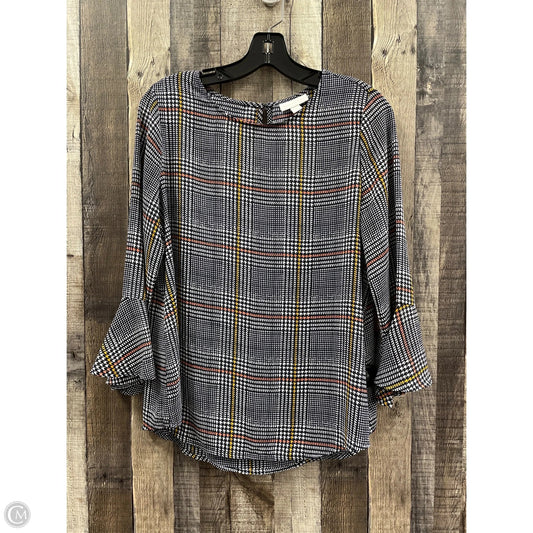 Top 3/4 Sleeve By Charter Club In Multi-colored, Size: S