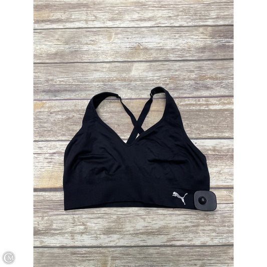 Athletic Bra By Puma In Black, Size: M