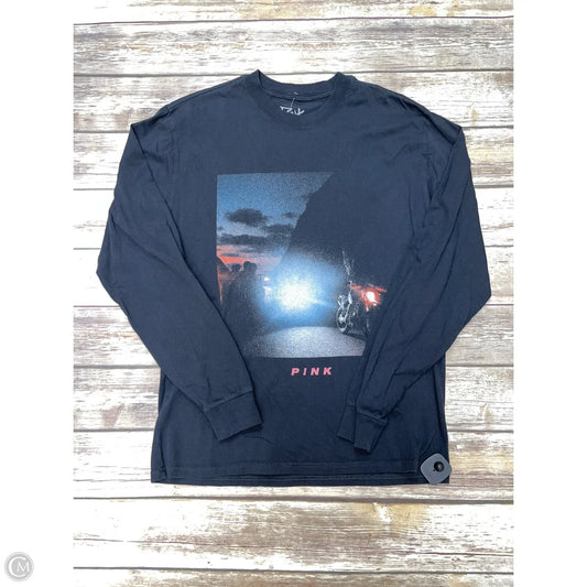 Top Long Sleeve By Pink In Black, Size: M