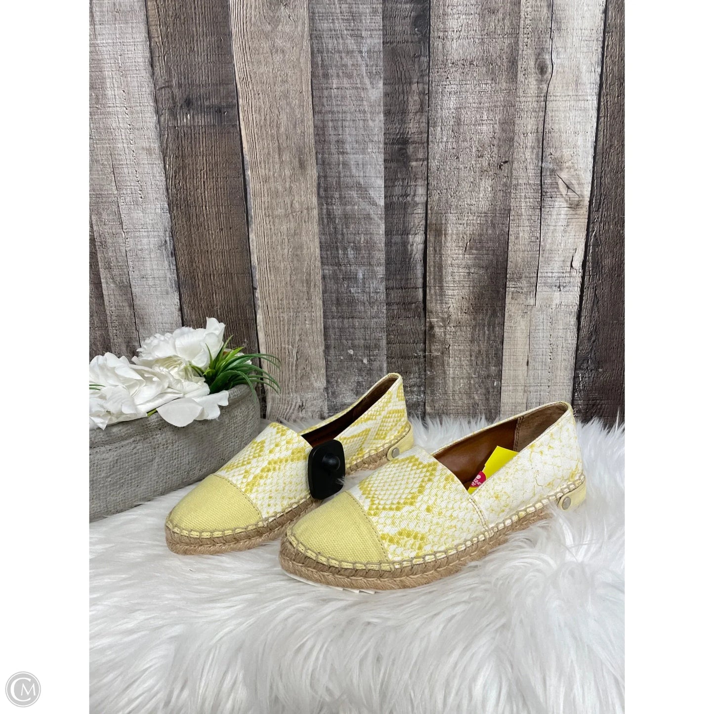 Shoes Flats By Franco Sarto In Gold, Size: 7.5