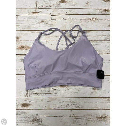 Athletic Bra By Athletic Works In Purple, Size: Xxl