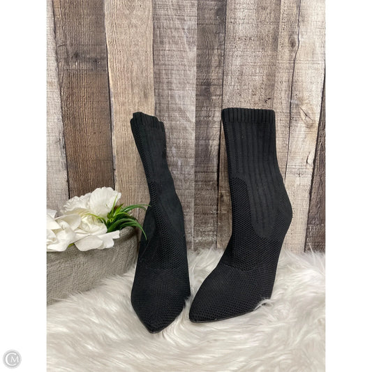 Boots Ankle Heels By Steve Madden In Black, Size: 8