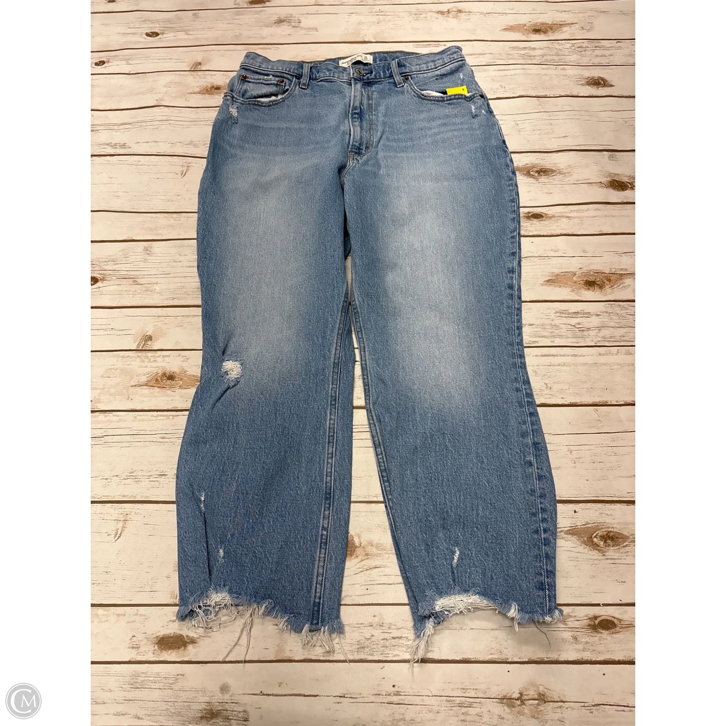 Jeans Flared By Abercrombie And Fitch In Blue Denim, Size: 12