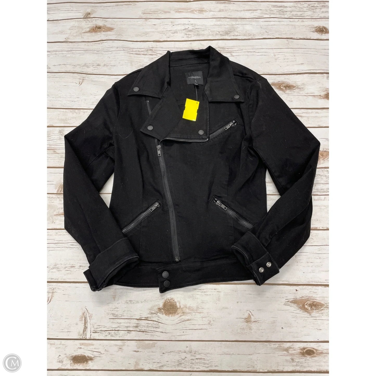 Jacket Moto By Liverpool In Black, Size: M