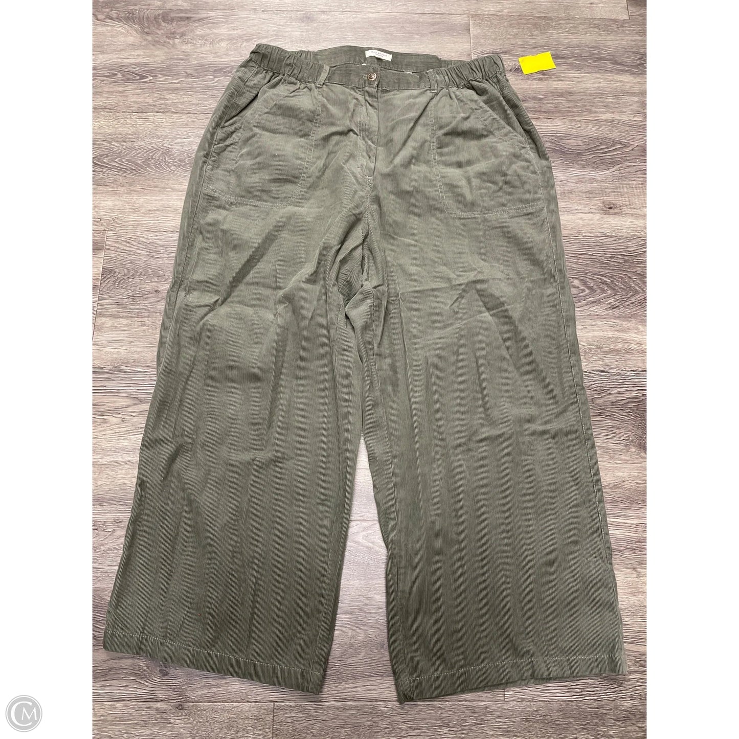 Pants Corduroy By Max Studio In Green, Size: 1x