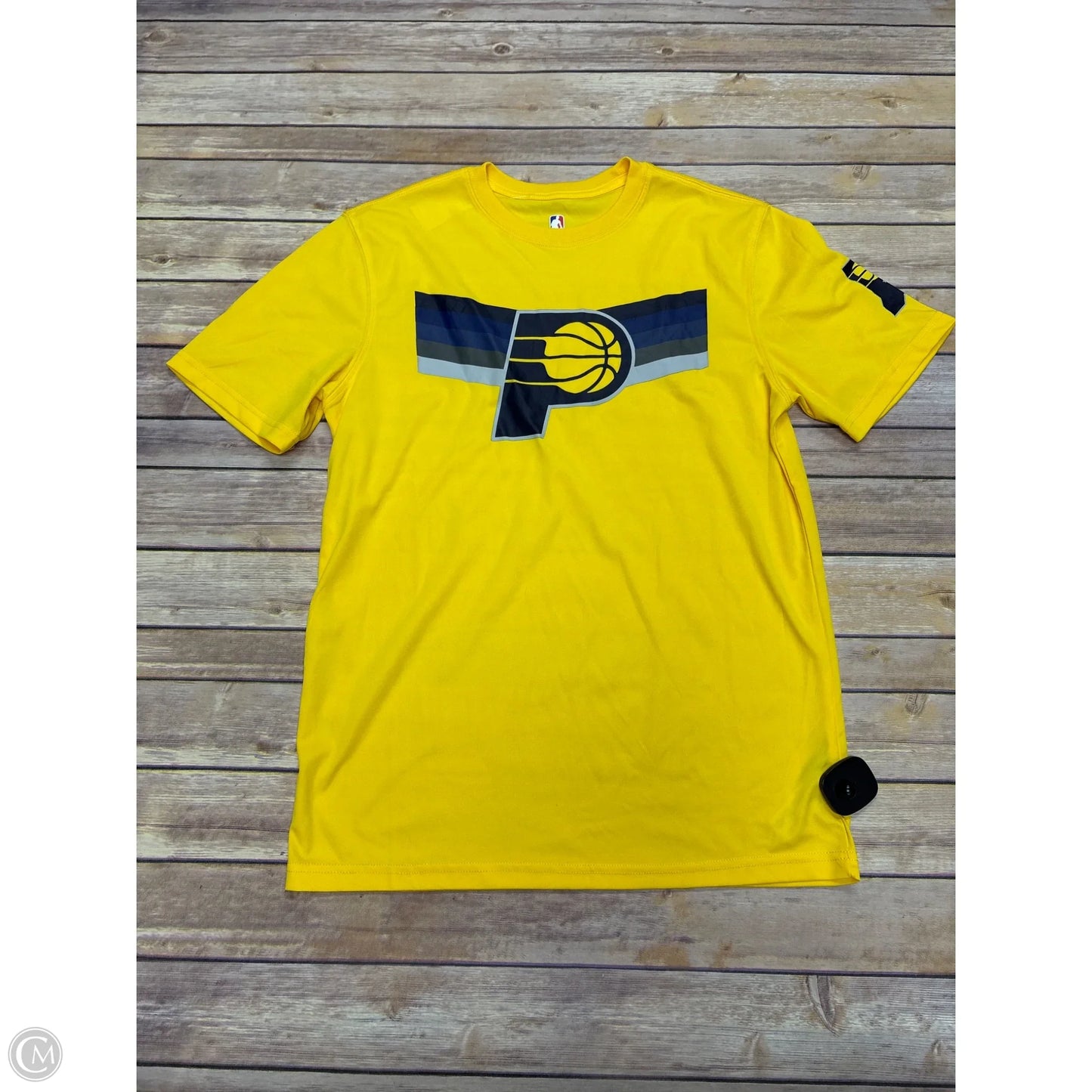 Athletic Top Short Sleeve By Cme In Yellow, Size: S
