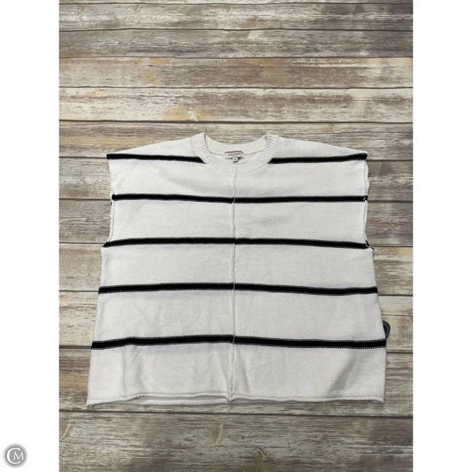 Sweater By Andree By Unit In Black & White, Size: 2x