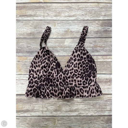 Top Sleeveless By Kittenish In Animal Print, Size: L