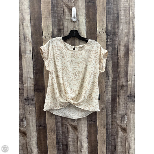 Top Short Sleeve By Olive And Oak In Animal Print, Size: M