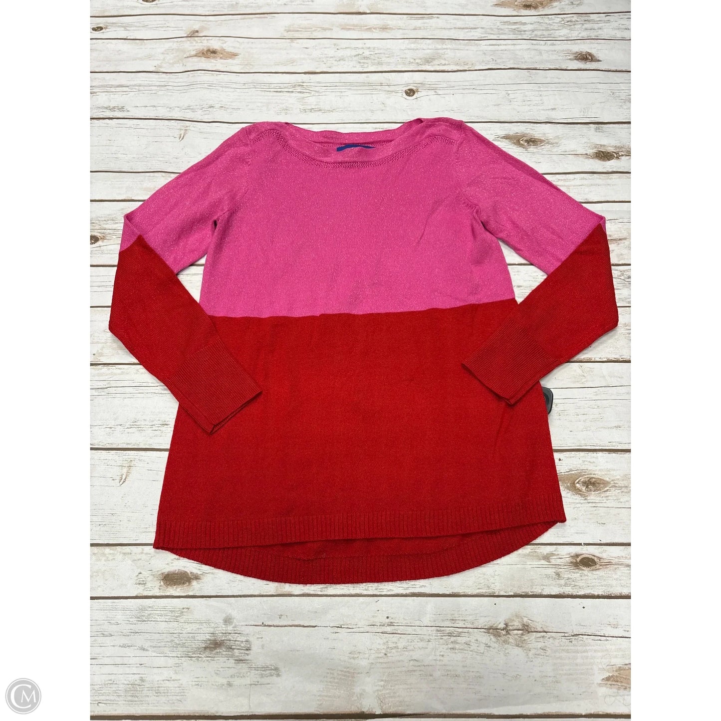 Sweater By Apt 9 In Pink & Red, Size: Xs