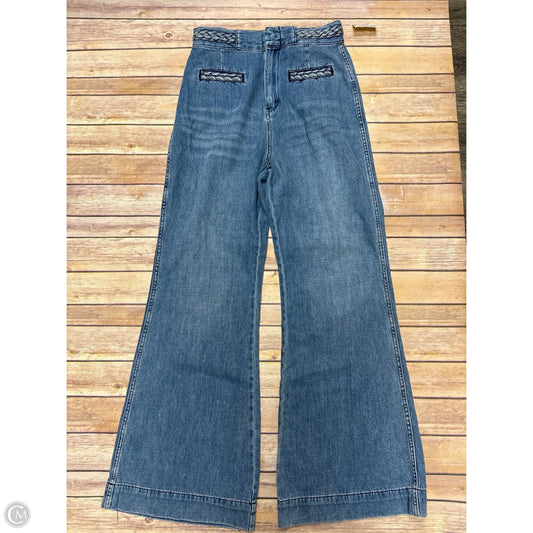 Jeans Wide Leg By We The Free In Blue Denim, Size: 8