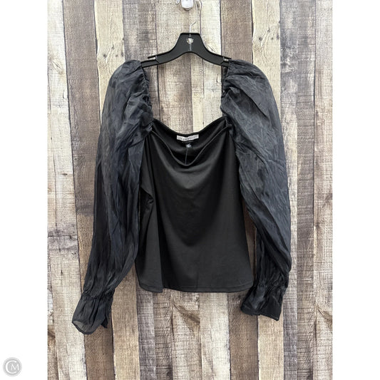 Top Long Sleeve By Eloquii In Black, Size: 1x