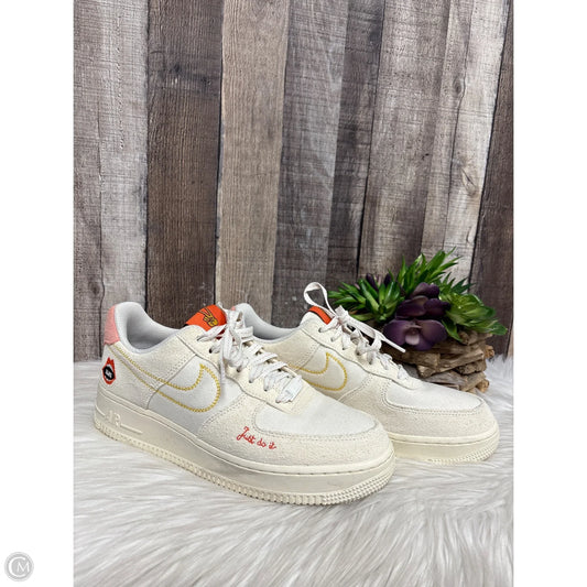 Shoes Athletic By Nike In Cream, Size: 8.5