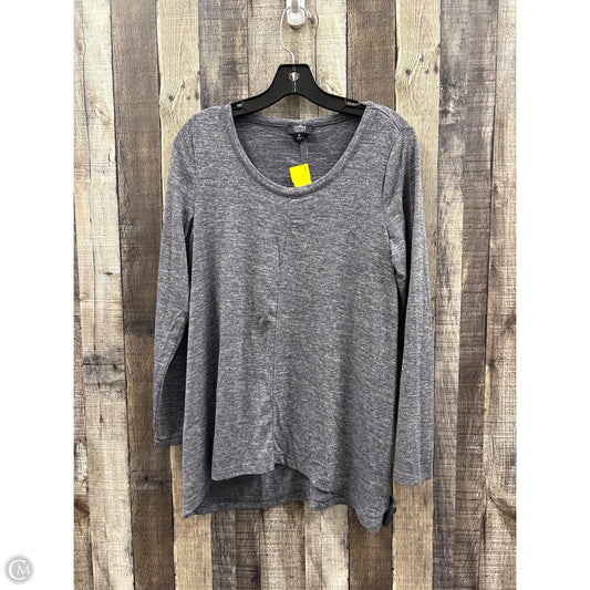 Top Long Sleeve By Jones New York In Grey, Size: M