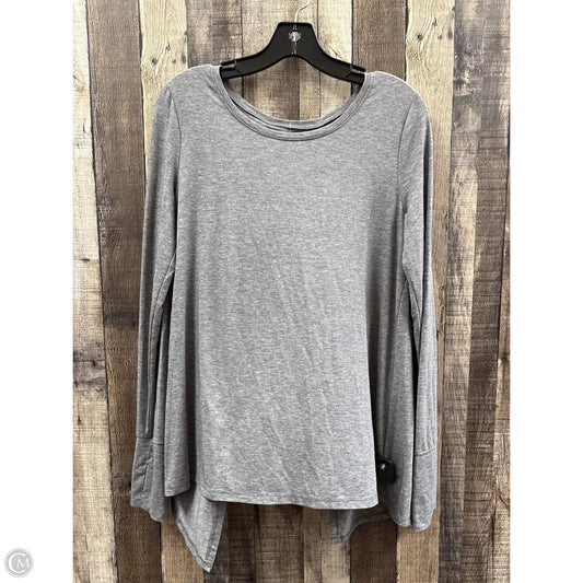 Athletic Top Long Sleeve Crewneck By Gapfit In Grey, Size: M