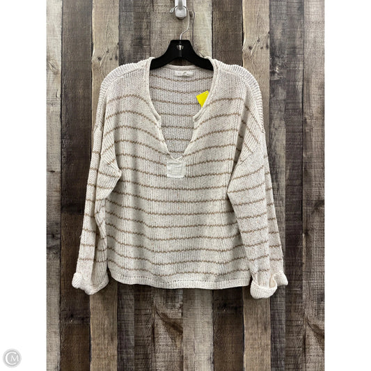 Sweater By Blu Pepper In Striped Pattern, Size: M