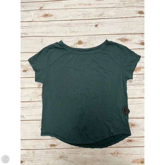 Athletic Top Short Sleeve By Fabletics In Green, Size: L