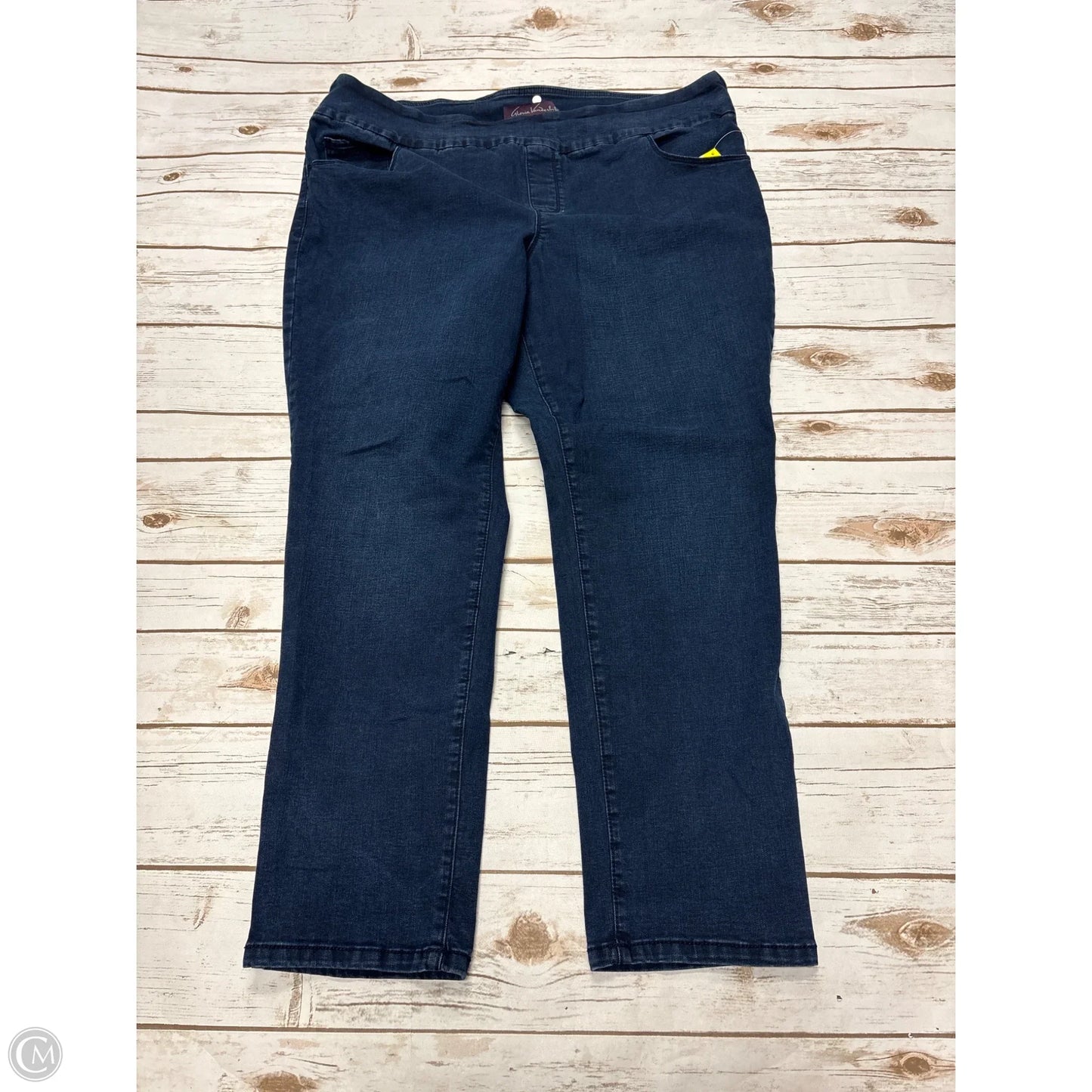 Jeans Skinny By Gloria Vanderbilt In Blue Denim, Size: 20