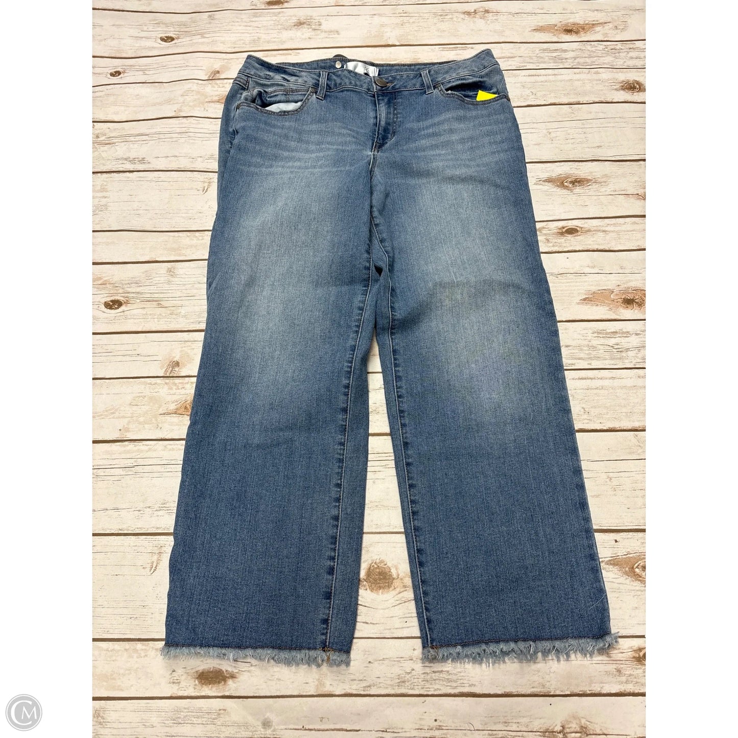 Jeans Wide Leg By 1822 Denim In Blue Denim, Size: 14