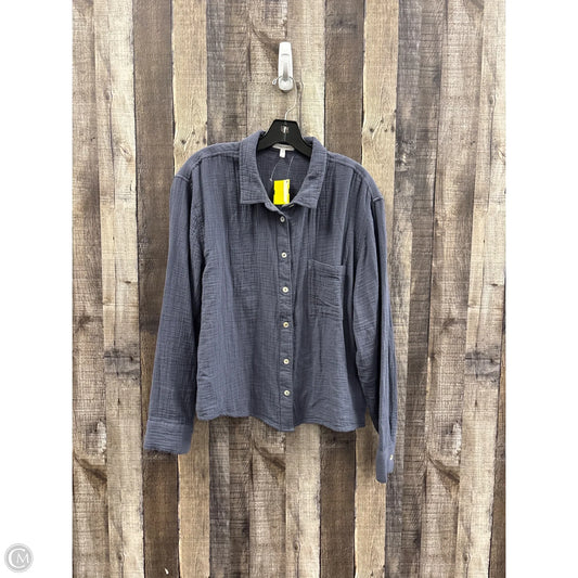 Top Long Sleeve By Maurices In Blue, Size: L