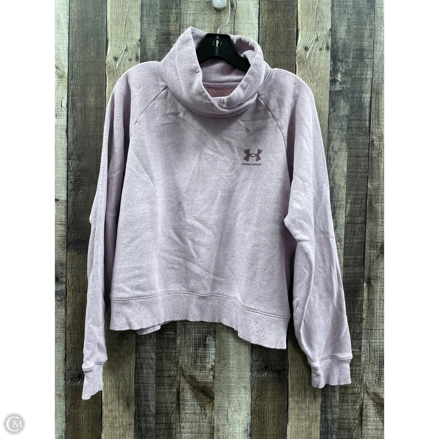 Athletic Sweatshirt Collar By Under Armour In Purple, Size: L