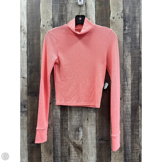 Top Long Sleeve By American Eagle In Coral, Size: S