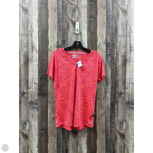 Athletic Top Short Sleeve By Rbx In Coral, Size: L