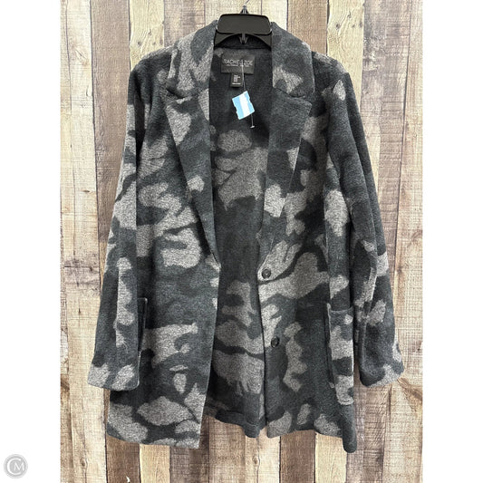 Coat Wool By Rachel Zoe In Camouflage Print, Size: Xl