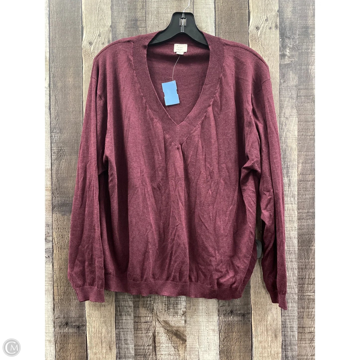 Sweater By A New Day In Maroon, Size: L