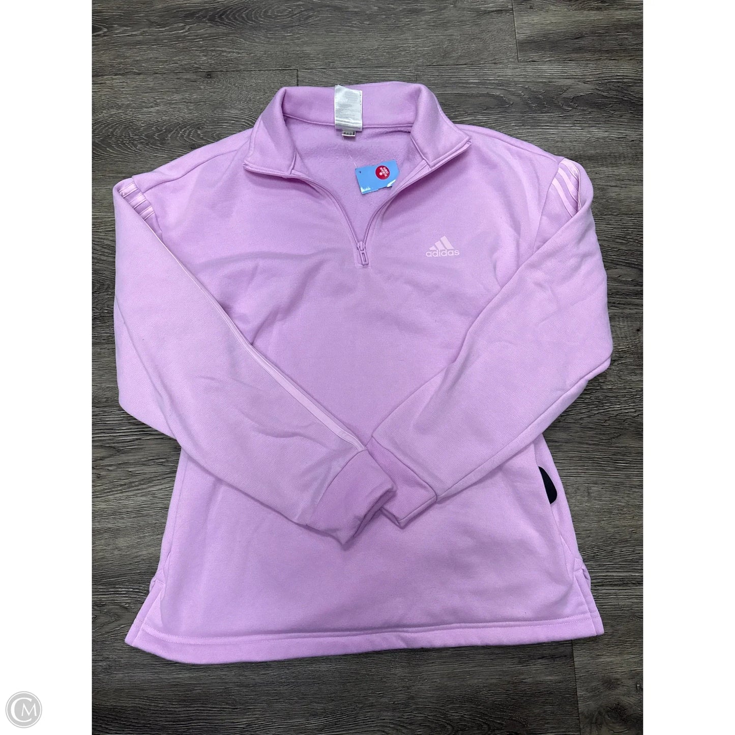 Athletic Sweatshirt Collar By Adidas In Purple, Size: M