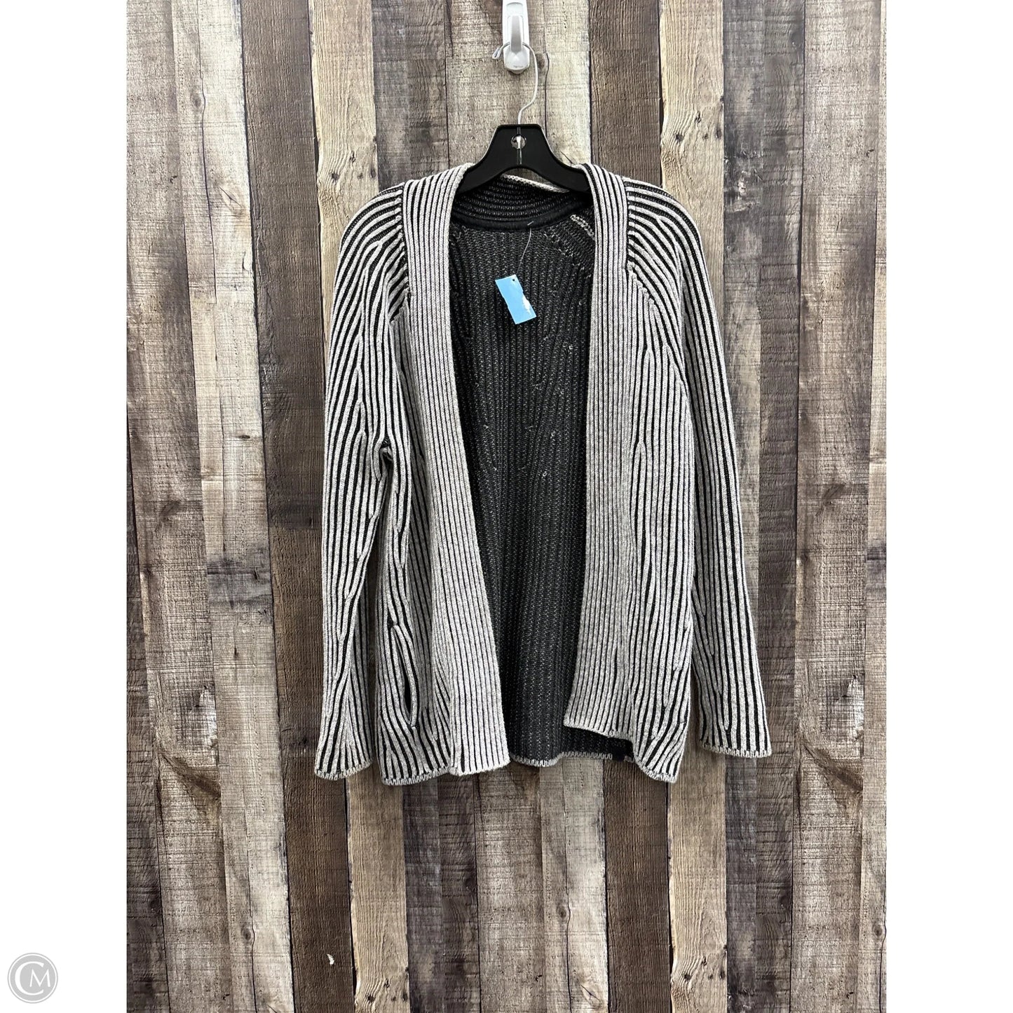 Sweater Cardigan By Lululemon In Black & Grey, Size: S