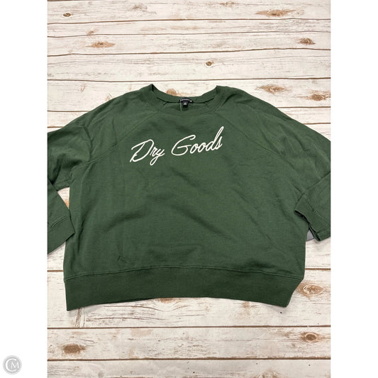 Sweatshirt Crewneck By Originality In Green, Size: M