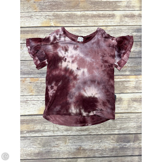 Top Short Sleeve By Blue Rain In Tie Dye Print, Size: S