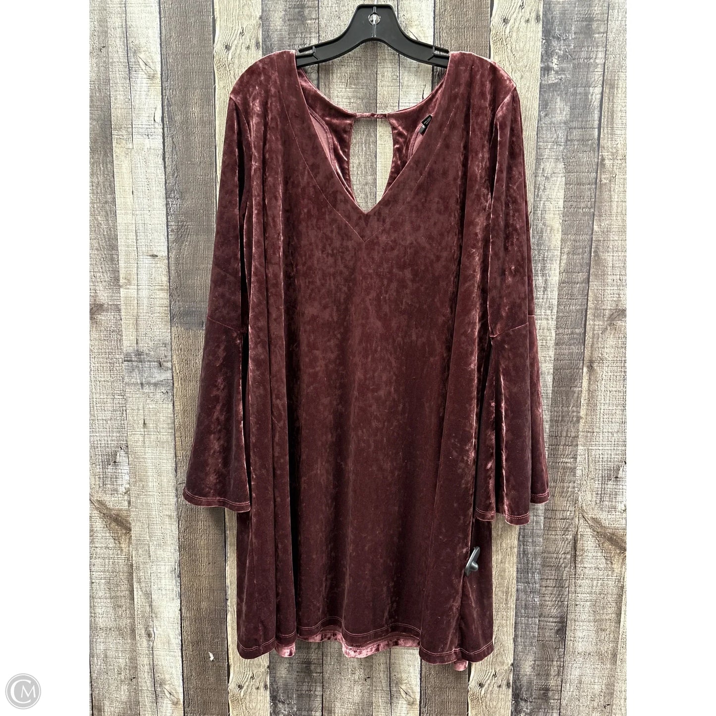 Dress Party Midi By Ana In Maroon, Size: Xl