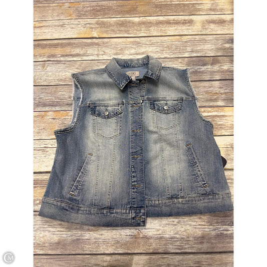 Vest Other By Logo In Blue Denim, Size: L