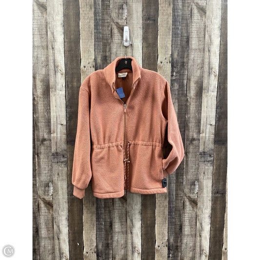 Jacket Fleece By Universal Thread In Orange, Size: M