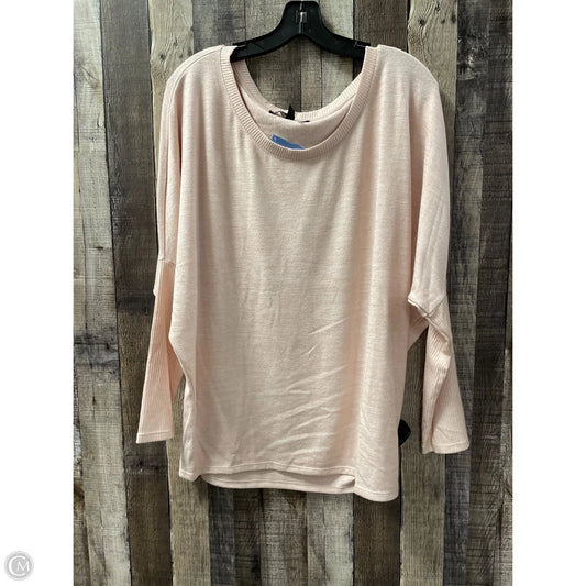 Top Long Sleeve By White House Black Market In Pink, Size: M