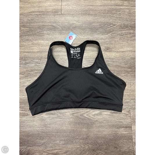 Athletic Bra By Adidas In Black, Size: Xl