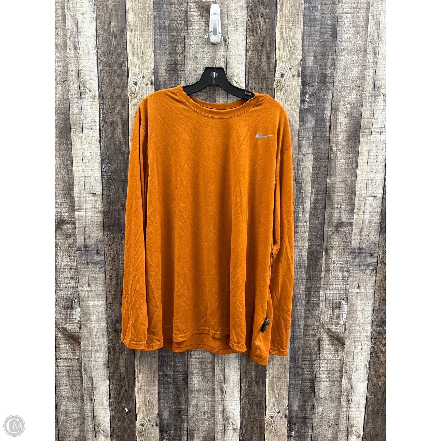 Athletic Top Long Sleeve Crewneck By Nike In Paisley Print, Size: Xxl