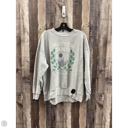 Sweatshirt Crewneck By Aerie In Grey, Size: Xs