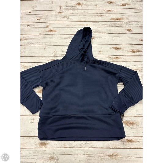 Athletic Sweatshirt Collar By Nike In Navy, Size: Xs