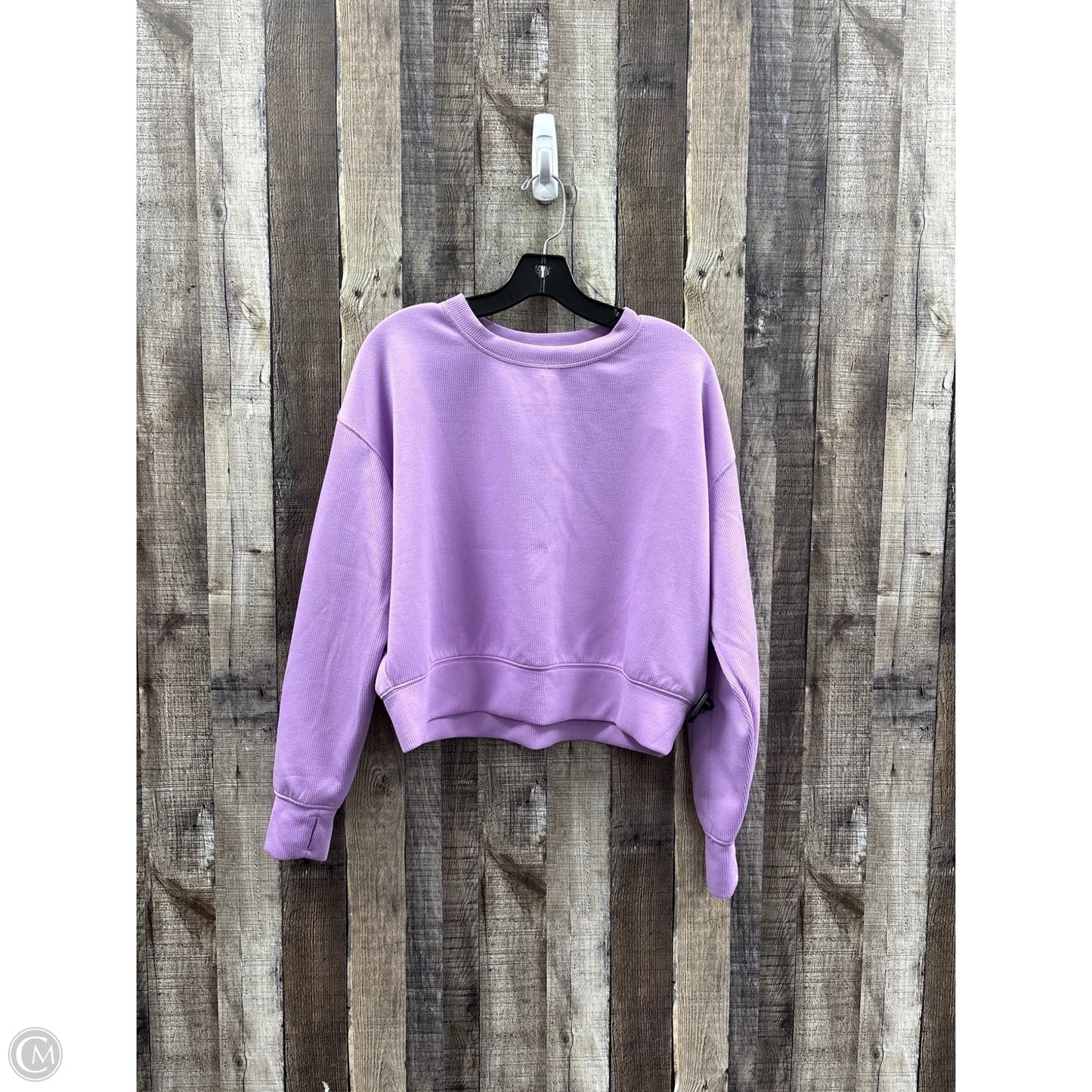 Athletic Sweatshirt Crewneck By Danskin In Purple, Size: M