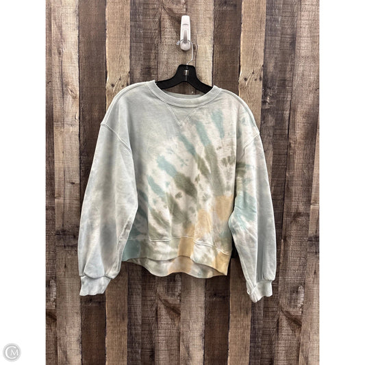 Sweatshirt Crewneck By Abercrombie And Fitch In Tie Dye Print, Size: M